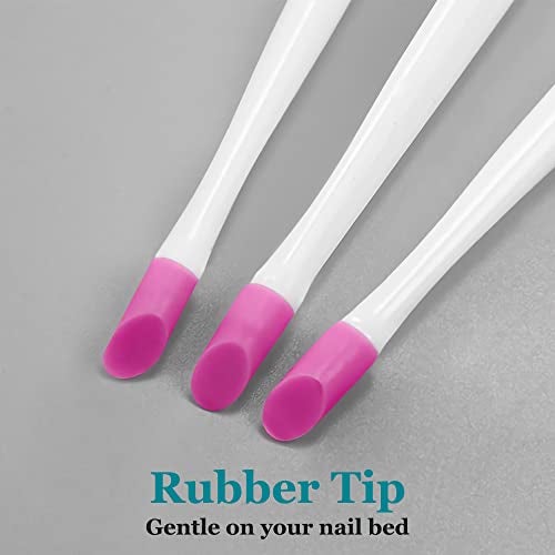 IVON 3 Pack Nail Cuticle Trimmer Pusher Remover Double End White Handle - Image 5