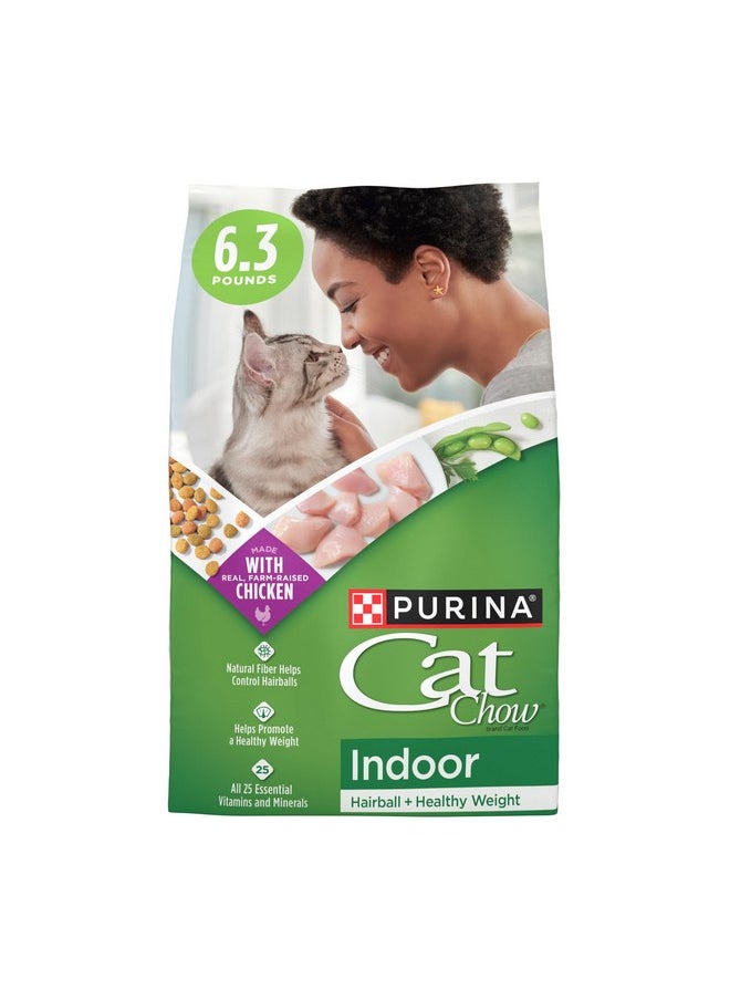 Purina Cat Chow Purina Cat Chow Indoor Dry Cat Food, Hairball + Healthy Weight - 6.3 lb. Bag  - Image 1