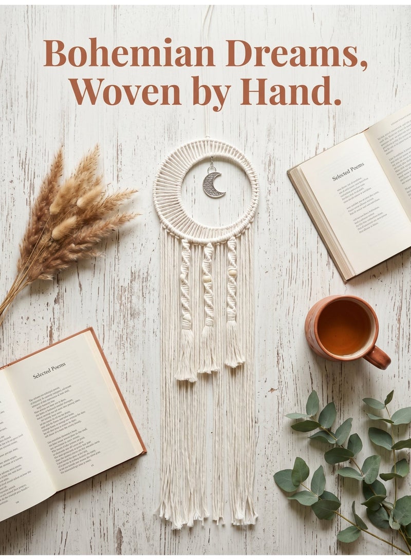 SENGE A bohemian-style dreamcatcher, exquisitely woven and heavy in texture, suitable for hanging in the bedroom, living room, or entryway as a home decoration. - Image 1