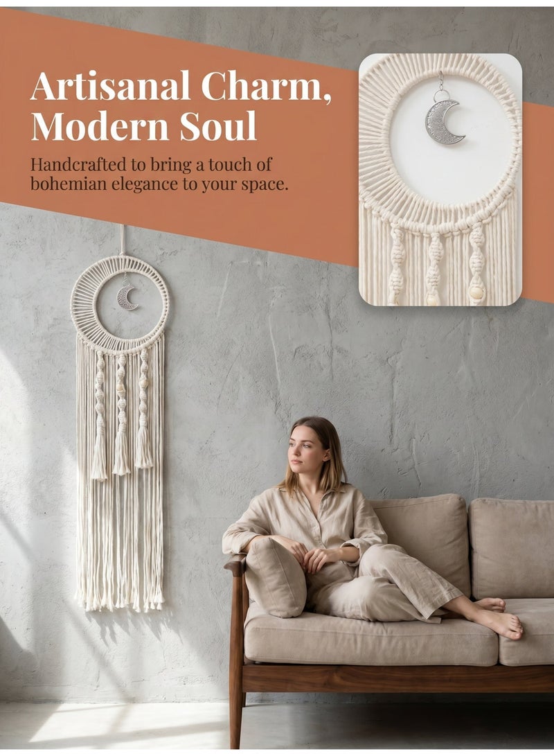 SENGE A bohemian-style dreamcatcher, exquisitely woven and heavy in texture, suitable for hanging in the bedroom, living room, or entryway as a home decoration. - Image 3