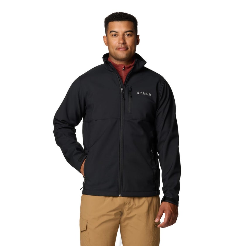 Columbia Mens Ascender Softshell Full Zip Rain Jacket Black XXLarge
