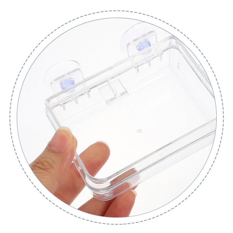 Escape Proof Reptile Feeder Bowl Transparent Food and Water Dish 9X6X3 5CM - Image 4