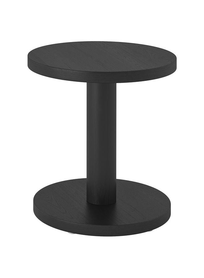 erorex Side Table, Pine Veneer Black, 40 Cm - Image 1
