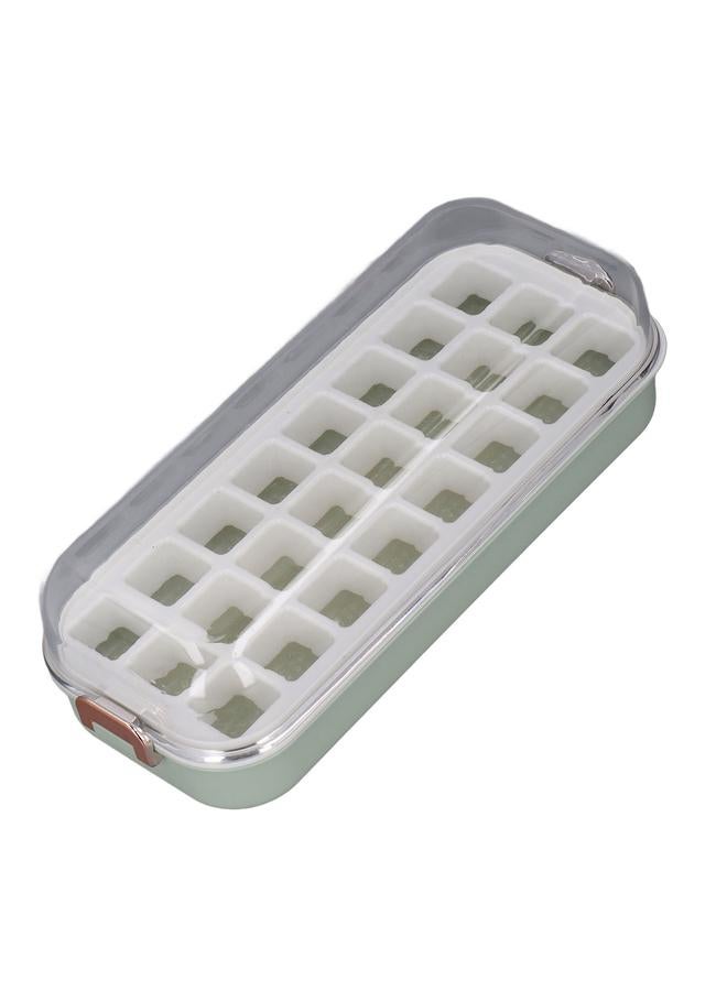 xozgdovg Ice Cube Tray with Bin and Lid Reusable Easy to Release Space Saving Clear Ice Maker for Home Refrigerator Light Green  - Image 3