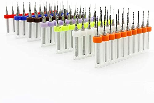 Unifizz 10 Pcs 0.8mm Micro Drill Bit Tungsten Steel Carbide Milling Drill Bit 3.175mm Shank - Image 2