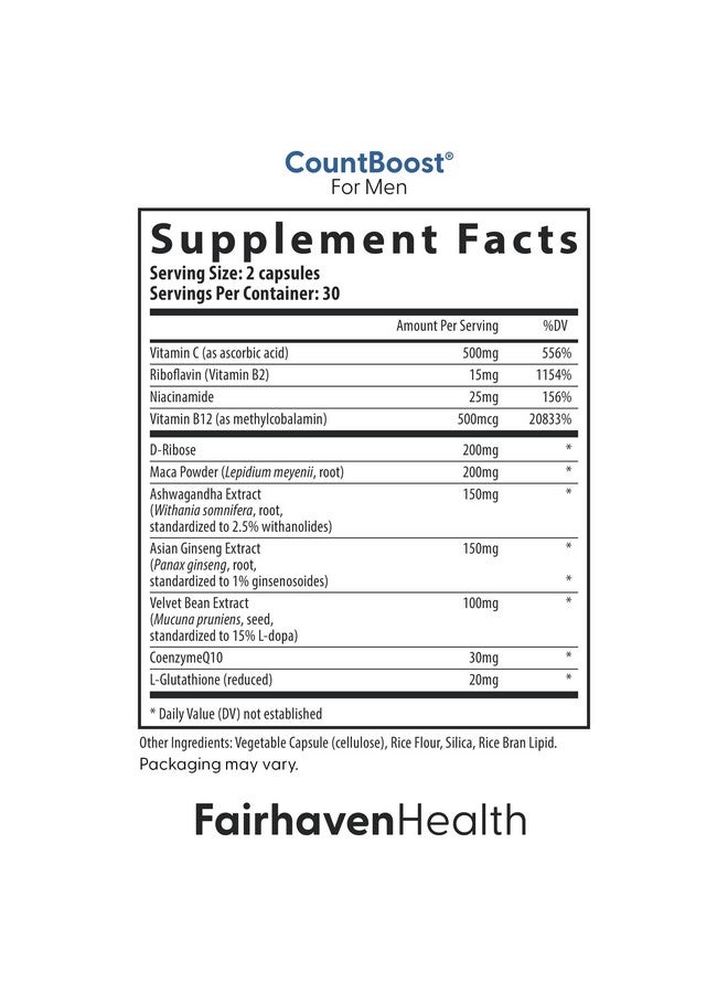 Fairhaven Health FertilAid for Men, MotilityBoost, and Countboost Combo | Fertility Supplements for Men | Male Fertility Supplement with Conception for him Prenatal Vitamin - Image 3