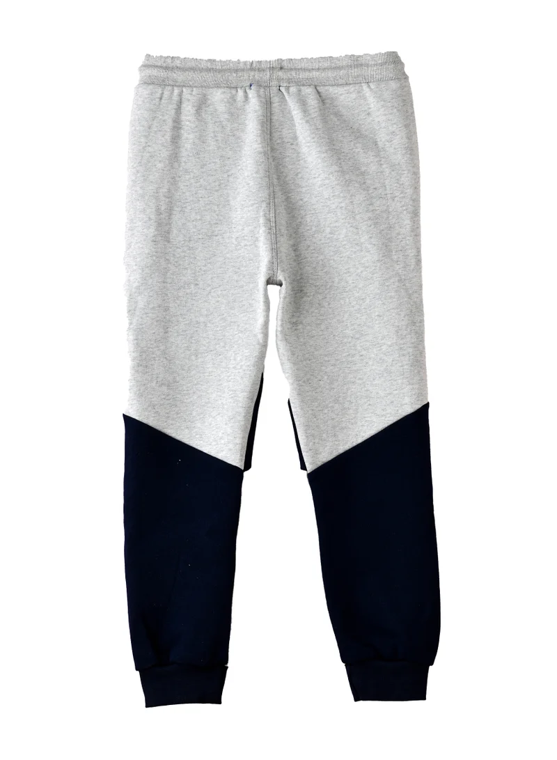 JAM Boys Navy and Grey Color Block Jogger Pants