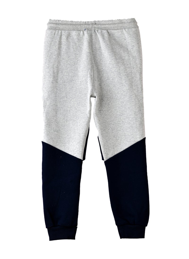 JAM - Boys Navy and Grey Color Block Jogger Pants - Image 1