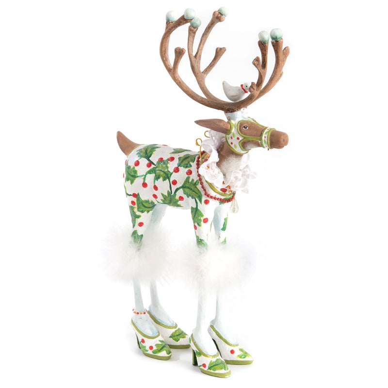 mackenzie childs MACKENZIECHILDS Patience Brewster Dash Away Figurine Christmas Home Decor Vixen Reindeer