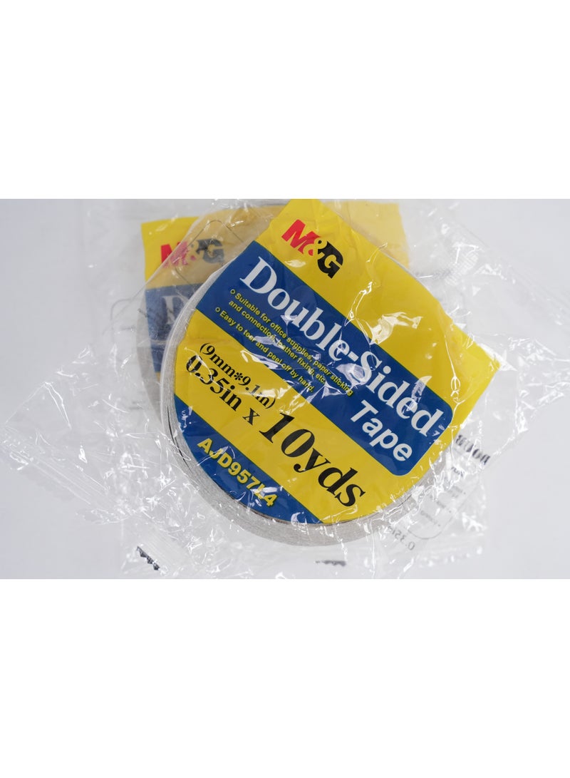 M&G double sided Tissue Tape 9mmx10y (2rolls) - Image 2