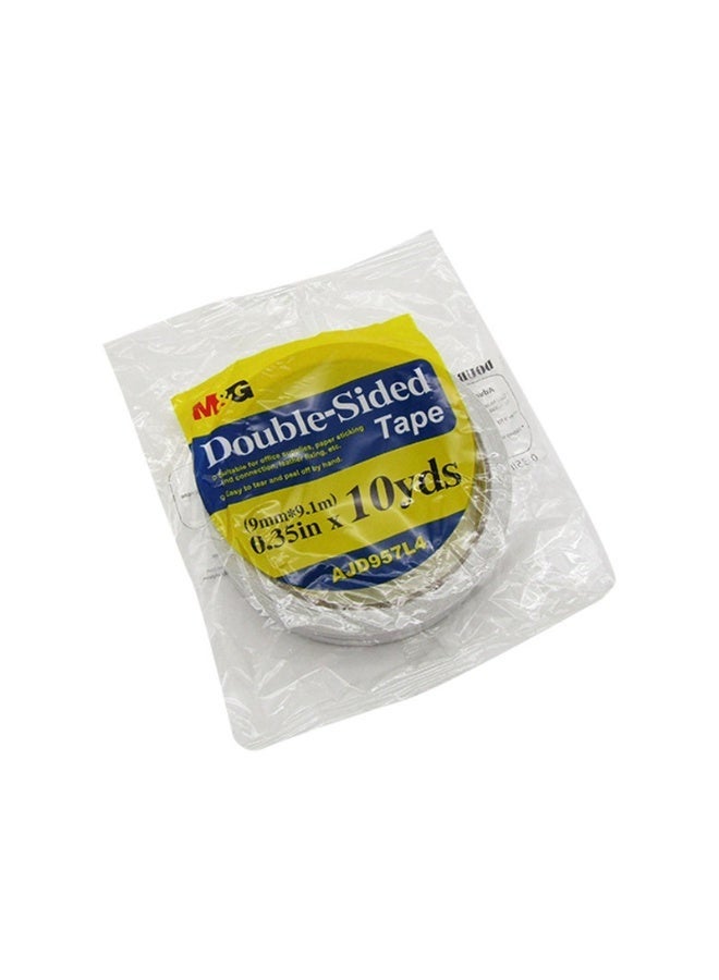 M&G double sided Tissue Tape 0.35inch, 2 roll Strong Adhesive Tape Waterproof Free Damage for Paint Wall Picture Hanging Poster - Image 2