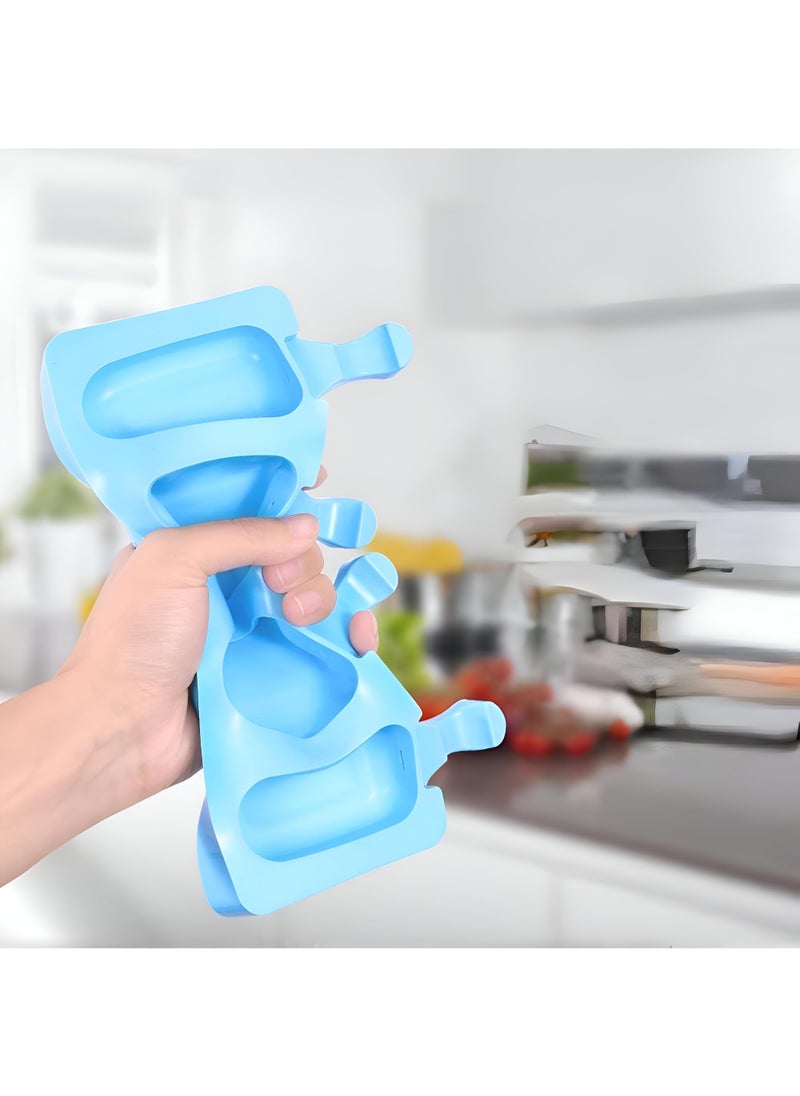 Generic - Silicone Ice Cream Molds - Perfect For Creating Delicious Desserts, Chocolates, Frozen Fruits, And Snacks For Everyone With Comfortable Handles For Easy Use. - Image 1