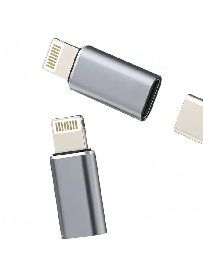 USB C Female To Lightning Male OTG Adapter For Charging And Data Transfer - Image 2