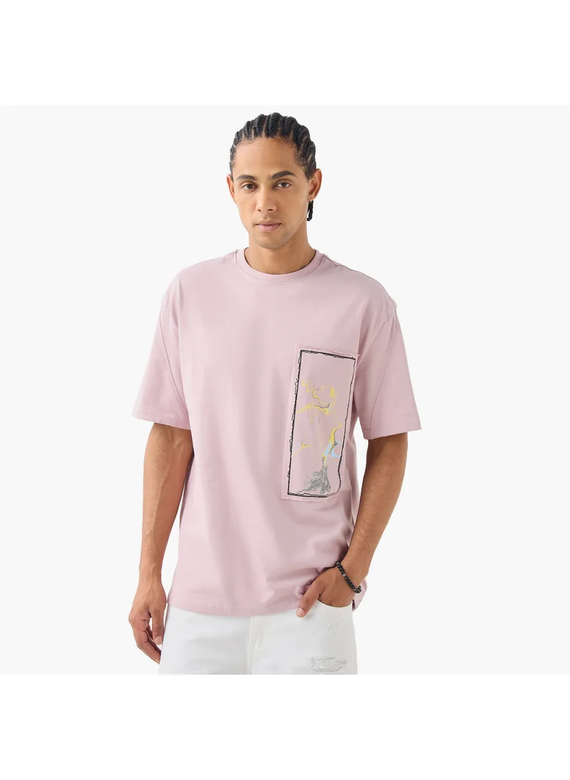 Lee Cooper Lee Cooper Applique Detail Crew Neck T-shirt