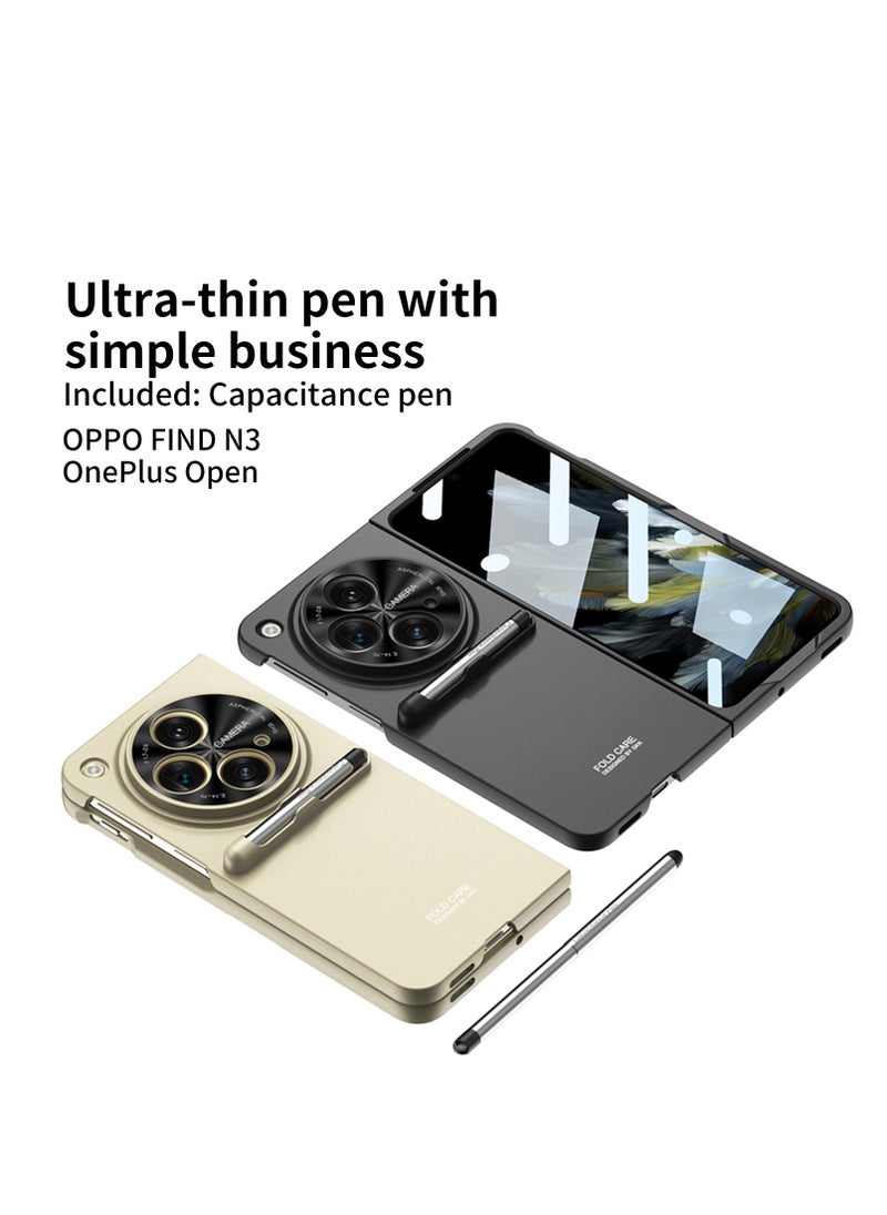 Compatible with OPPO Findn 3/Oneplus Open pen tray phone case, solid color matte lens, all-inclusive, OnePlus open hard shell anti-drop