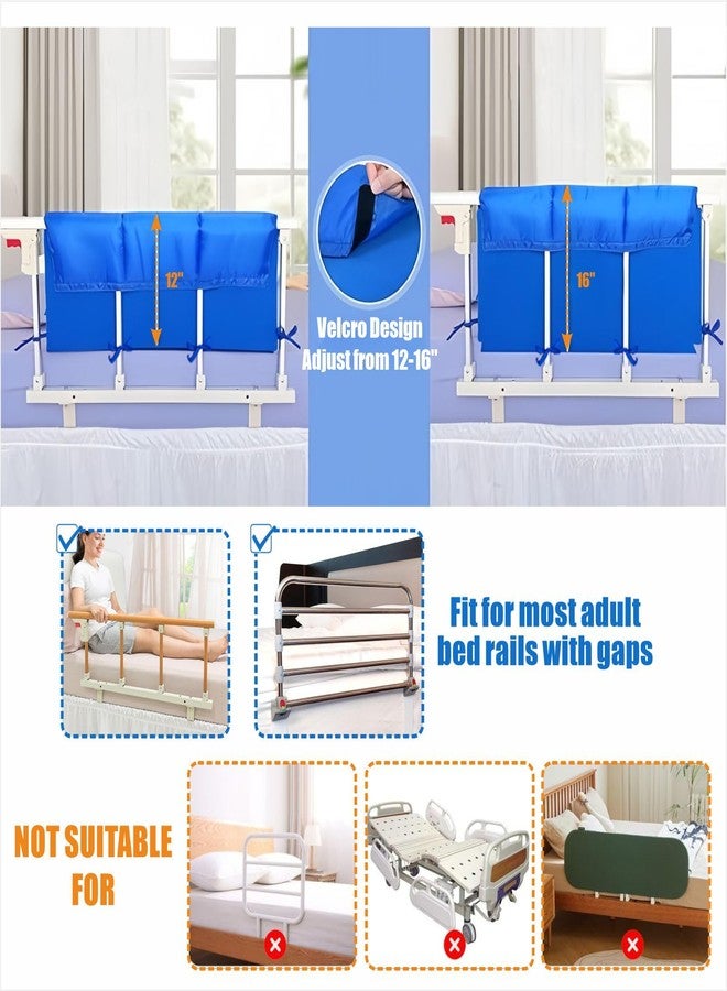 MESINURS Bed Rail Padding Cushion for Clinic & Home - Bedside Bumper Pads for Elderly Adults, Fall Prevention Safety Guard, Fits Most Bed Rails, 31" L × 24" W × 1" H (1) - Image 5