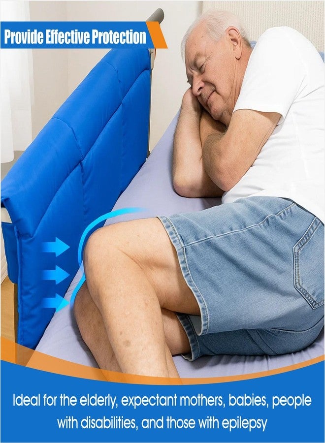 MESINURS Bed Rail Padding Cushion for Clinic & Home - Bedside Bumper Pads for Elderly Adults, Fall Prevention Safety Guard, Fits Most Bed Rails, 31" L × 24" W × 1" H (1) - Image 3