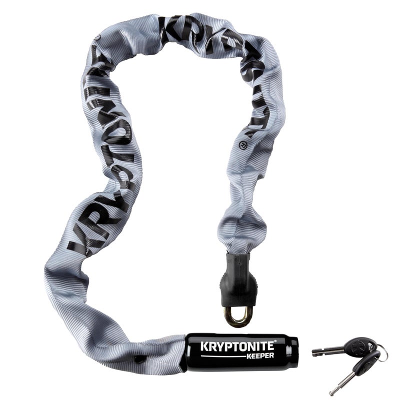 Kryptonite Keeper 785 Bike Chain Lock 28 Feet Long Heavy Duty AntiTheft Bicycle Chain Lock with Keys for Bike Motorcycle Scooter Bicycle Door Gate FenceGray