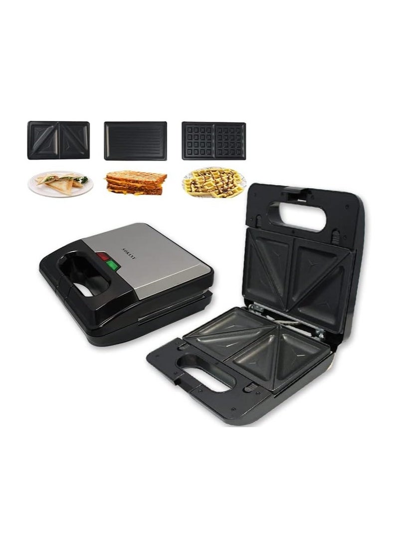 sokany 3 IN 1 Multi Functional SANDWICH MAKER (Grill ,Waffle,Toast)750W- ( KJ-303)  - Image 1