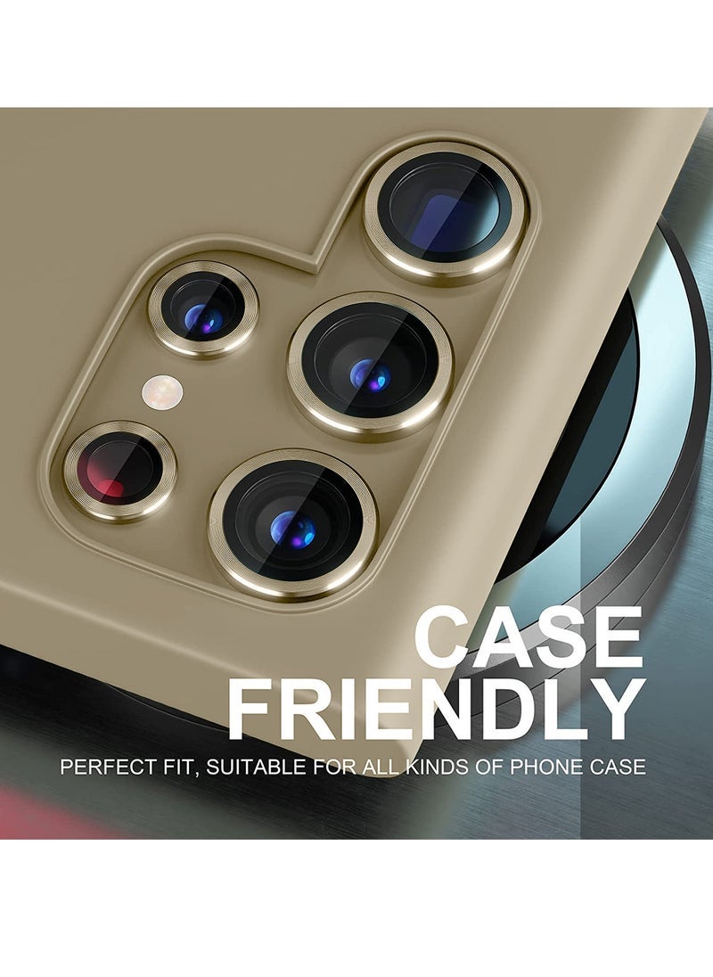 ELTRAZONE Premium Camera Lens Film Protector Shield for Samsung Galaxy S24 Ultra 5G 2024 – Clear/Gold – Ultra-Thin, Scratch-Resistant, HD Clarity, Anti-Fingerprint, Full Protection for Camera Lens  - Image 5