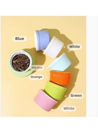 Candy Color Ceramic Stripe Cup Baking Shufulei Baking Cup Wicker Cup Jelly Pudding Bowl Cake Cup Classic Bowl-Specifications:7.5*7.5*5-Capacity:201-300ml - pzsku/Z52BE31955D2060CF91D9Z/45/1746218868/a4e8de2f-26ba-4c80-a840-269dbcb6d24b