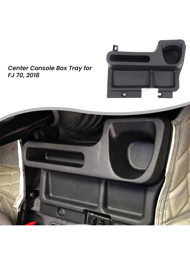 Toyota Land Cruiser FJ70 2018 Center Console Box Tray LC-PK02 – ABS Plastic Storage Organizer with Cup Holder, Phone & Wallet Holder, Easy Installation - Image 3