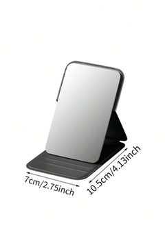KHAJUL Pocket Mirror, Portable Folding Compact Makeup Mirror for Quick Touch-ups on the Go - White  - Image 2