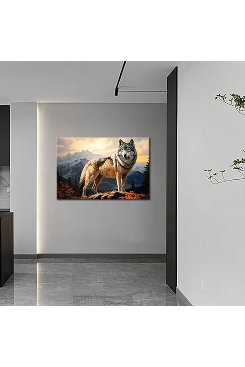 GLOKAKA Wolf Wall Art Canvas - Image 2