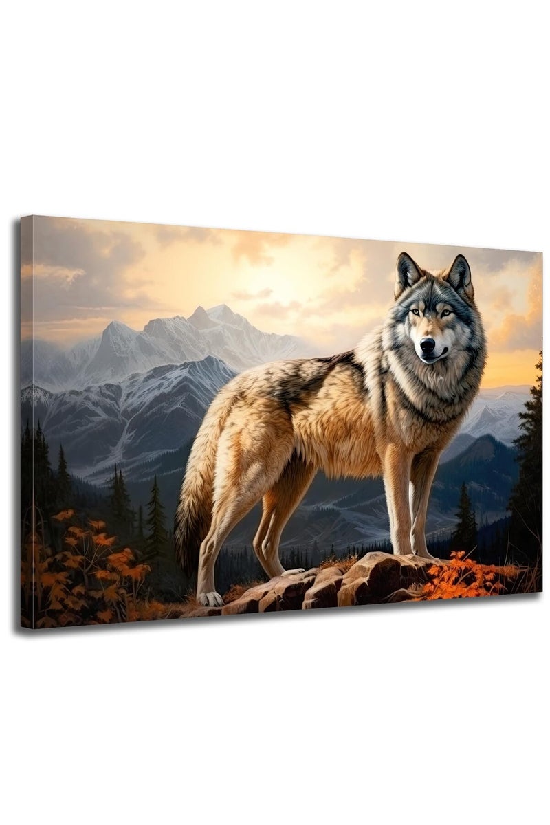 GLOKAKA Wolf Wall Art Canvas - Image 1