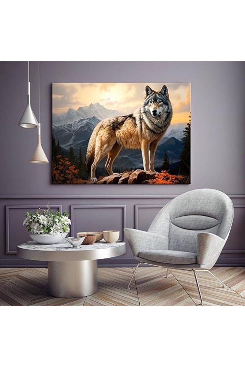 GLOKAKA Wolf Wall Art Canvas - Image 4