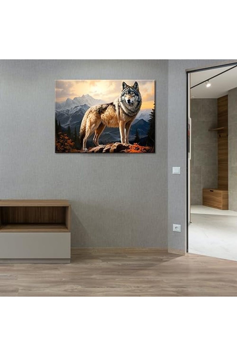 GLOKAKA Wolf Wall Art Canvas - Image 5