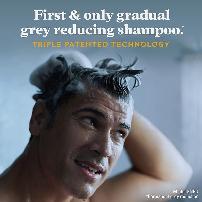 Just for MenControl GX Multipack 2 in 1 Grey Reducing Shampoo and Conditioner and Mustache and Beard Wash Gradually Colors Grey Hair 4 oz Bottles - Image 3