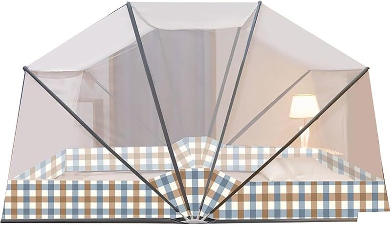 Folding Mosquito Net Portable Bottomless Bed Canopy for Bunk Beds, Student Dormitory, Home Bedroom, Travel & Camping, 135X190Cm,100 * 190CM - Image 1