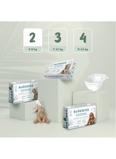 Bloomies Bloomies Premium Baby Diapers with wetness indicator | Eco-friendly and Hypoallergenic Nappies Made with 100% Bamboo | Nappies Size 2 for babies 3-8kg x 40pcs  - Image 5