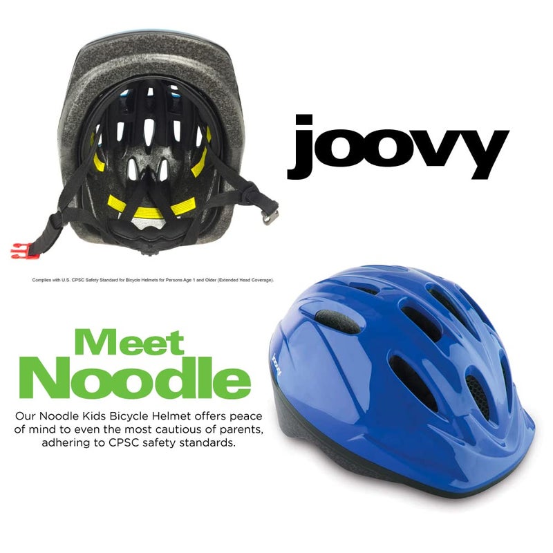 Joovy Noodle Multi-Sport Helmet S-M, Kids Adjustable Bike Helmet, Blueberry - Image 3