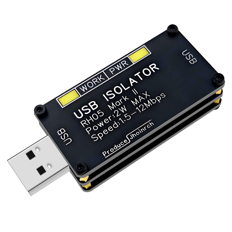 Jhoinrch عازل USB Jhoinrch مع شريحة ADUM3160 2W/400mA مزود طاقة منظم 5V يدعم سرعة كاملة 12Mbps فقط وعزل جهد 1.5KV - Image 1