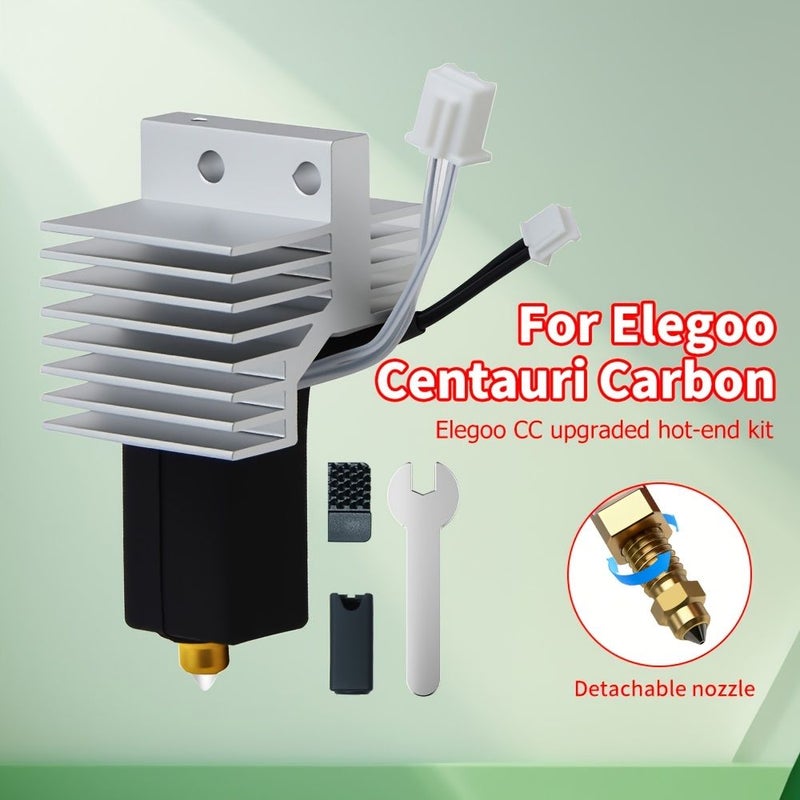 متوافق مع مجموعة الطرف الساخن الكامل من Elegoo CC المزودة بمستشعر درجة حرارة السخان الخزفي، وفوهة ثنائية المعدن مقواة بحجم 0.4 ملم لأجهزة Centauri Carbon. - Image 4