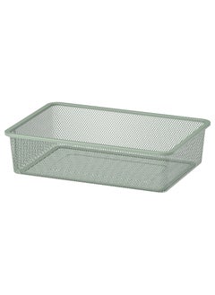 Trofast Mesh storage box light green-grey 42x30x10 cm 
