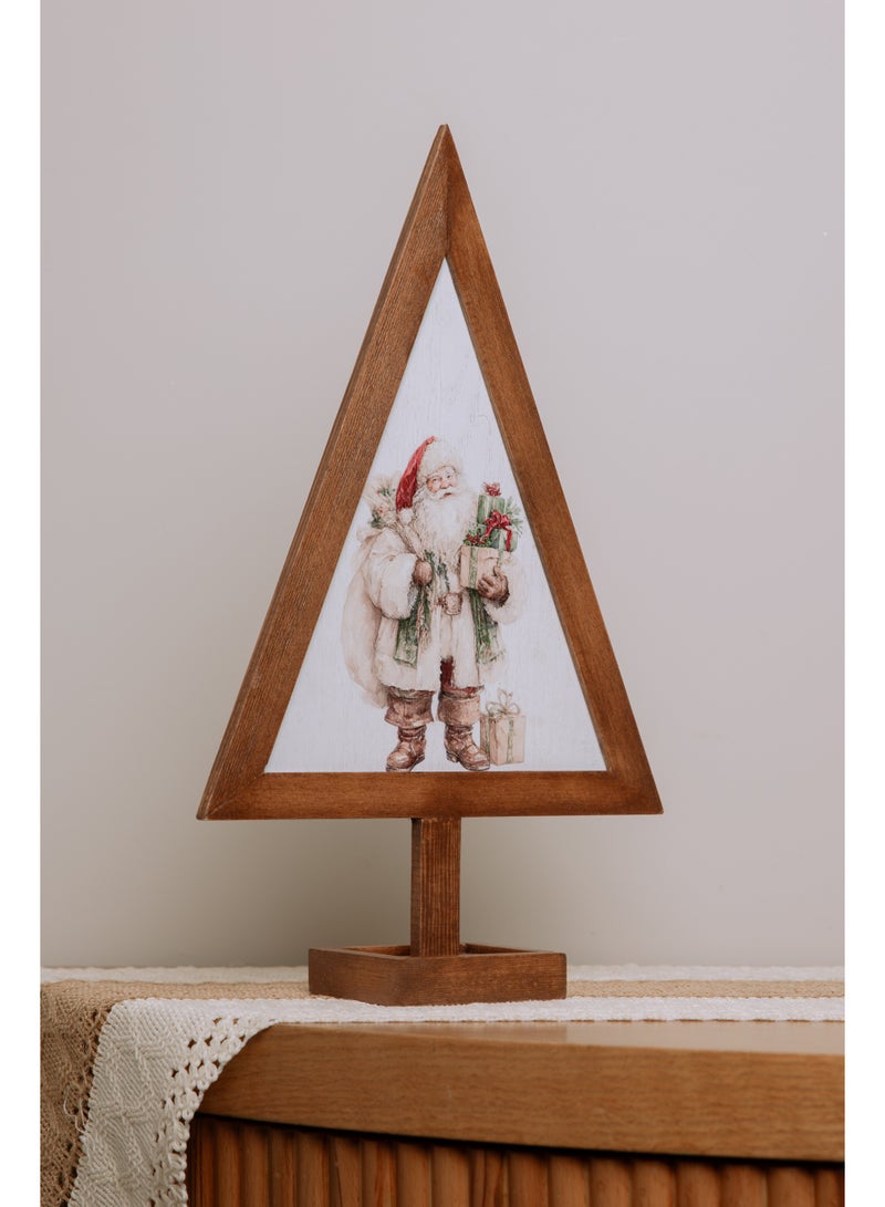 Words Co. Wooden Santa Christmas Tree Decor - Image 1