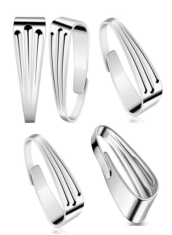 Adabele 300pcs Adabele 316 Grade Stainless Steel Surgical Pendant Clasp Bail Clip 9mm Snap On Connector for DIY Craft Jewelry Making SEF22 - Image 1