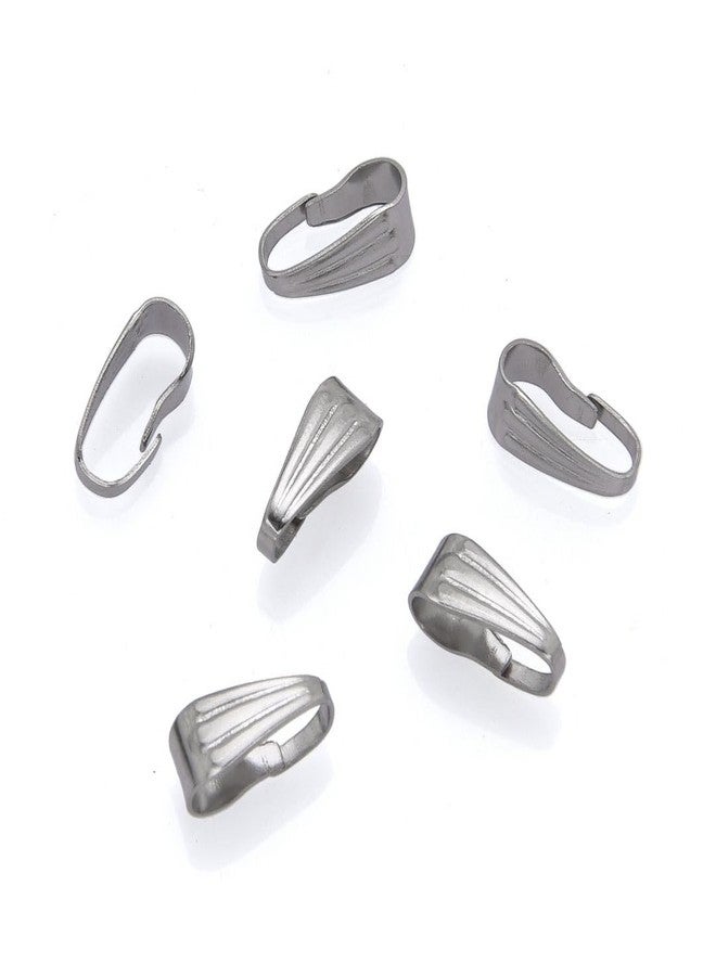 Adabele 300pcs Adabele 316 Grade Stainless Steel Surgical Pendant Clasp Bail Clip 9mm Snap On Connector for DIY Craft Jewelry Making SEF22 - Image 3