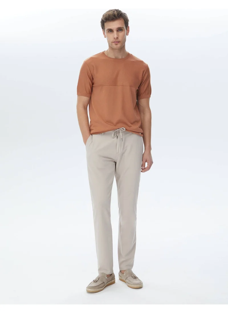 كيب Copper Crew Neck Reverse Knit Sweater