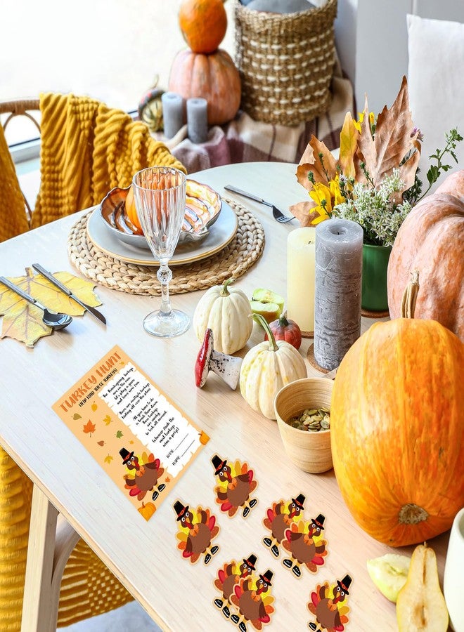 COCHIE Thanksgiving Games for Family Adults Office Large Groups Party, Turkey Hunt Game, Fall Families Classroom Activities with 50 Paper Turkeys - 25 Players (Turkey Hunt) - Image 4