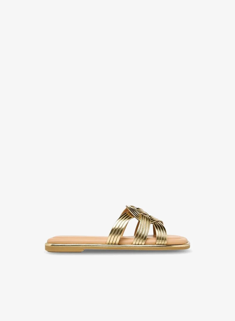 Girls Knotted Slip-On Sandals