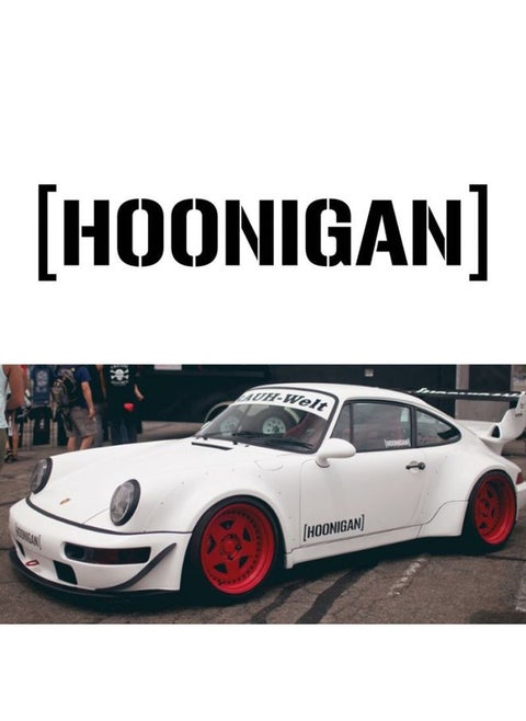 HOONIGAN Car Sticker Vinyl Auto Window Decal(Black)