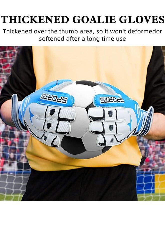 JiuAn Football Gloves for Kids & Youth & Adult, Goalie Gloves with Finger Support, Durable Soccer Goalkeeper Gloves for Junior Kids Training Match, Strong Grip & Pro-Level Keeper Football Gloves  - Image 5