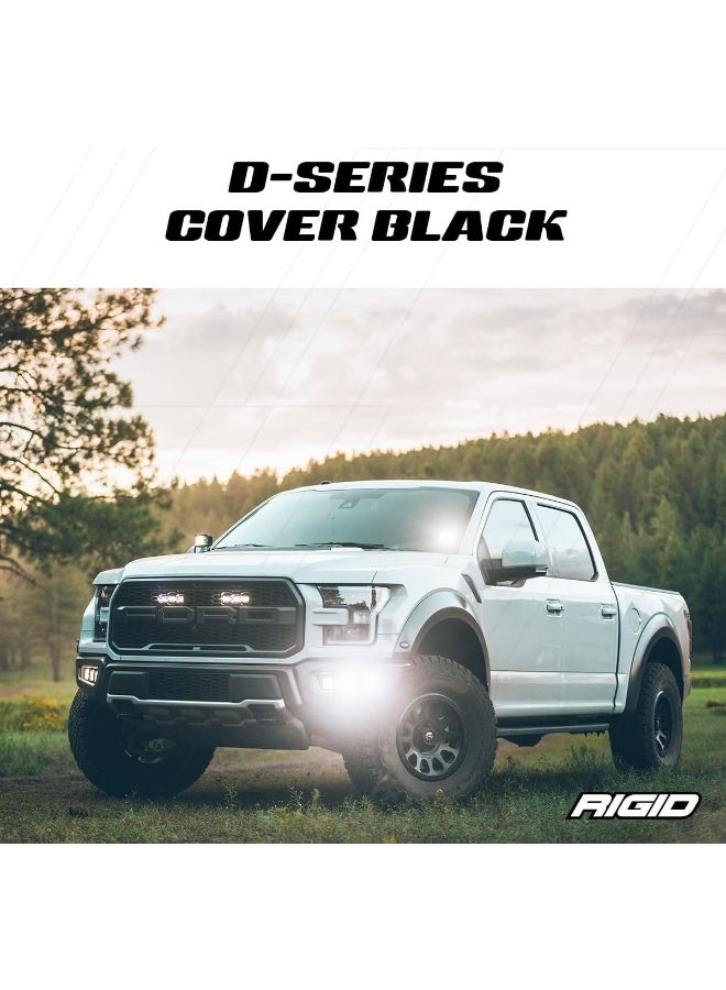 RIGID Industries Black D-Series Pro Light Cover - Image 2