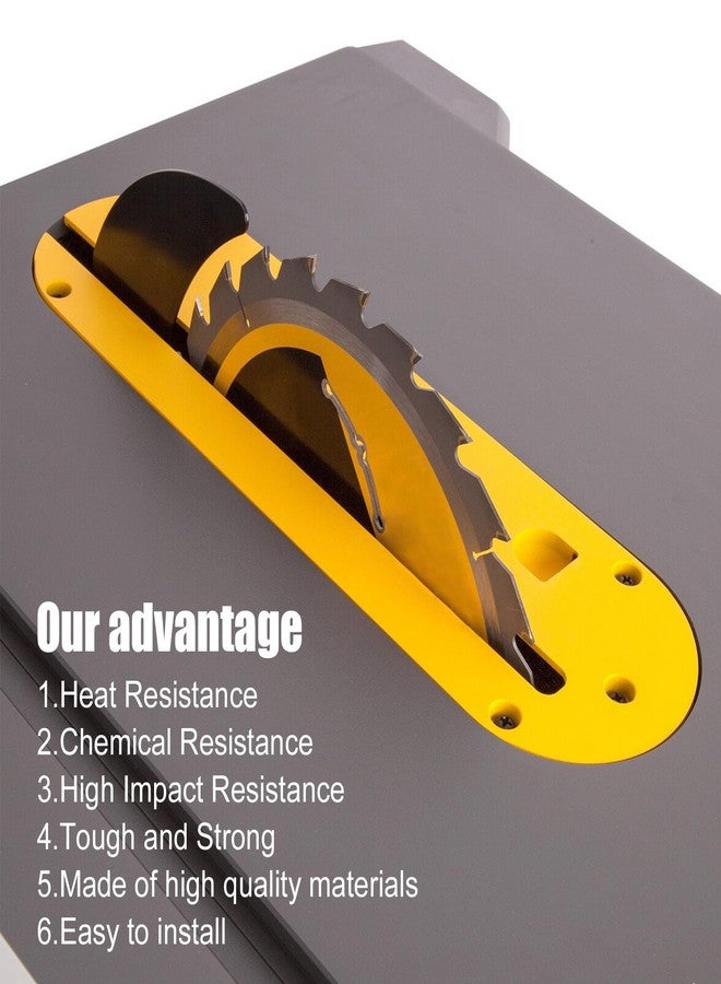 folosem DWE7402DI Table Saw Accessories Dado ThroatPlate Dado Blades for 10 inch Table Saw DWE7490 DWE7491 DWE7491RS DWE7492 - Image 3