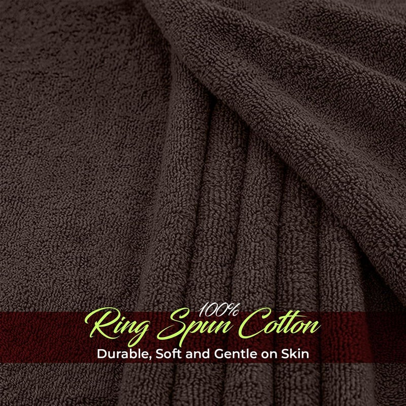 Riverside Pack of 1 Jumbo Bath Sheet 40 x 80 Inches - Extra Large Bath Towel, Super Soft & Highly Absorbent, 100% Cotton Quick Dry, Perfect to Wrap Yourself in - Brown - Image 5