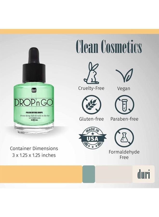duri Drop'n Go Quick Dry Nail Drops - Fast Drying Drops for Long Lasting Nail Polish 0.61 fl. oz. - Image 3